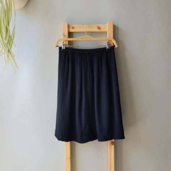 Madewell Uptown Slip Skirt Black 24-30 inch waist - Picture 3 of 3